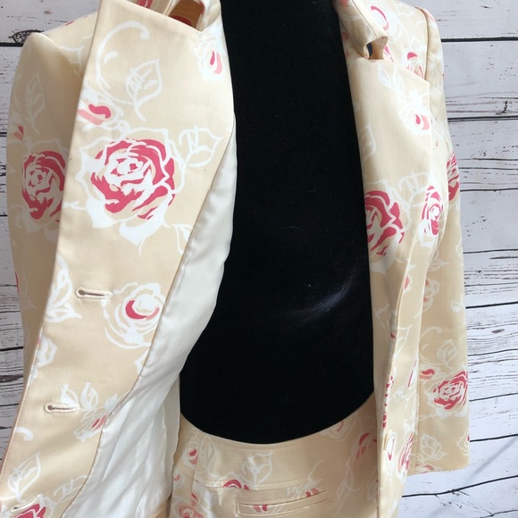 Liz Claiborne vintage floral suit size 6 - Picture 7 of 8